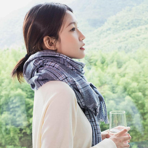 Warm Cashmere Scarf Long Fringed Shawl